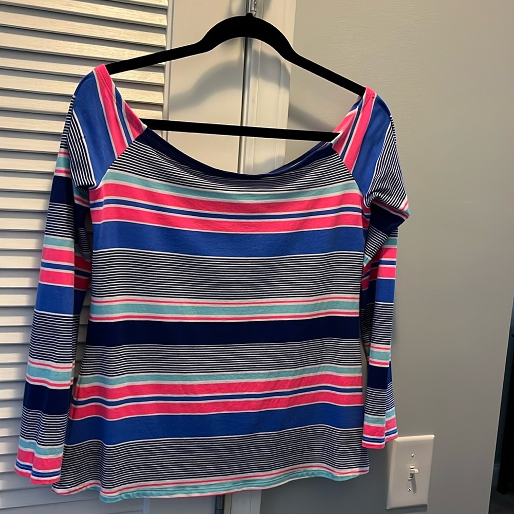 Lilly Pulitzer off the shoulder shirt